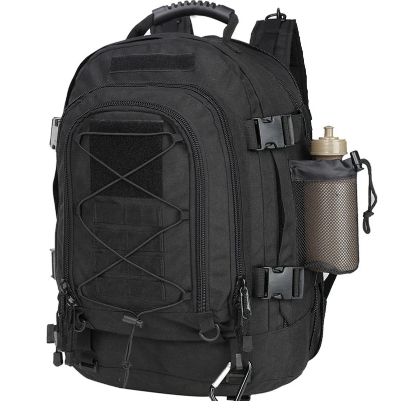 Robusta mochila táctica de 65L | Impermeable para senderismo, camping, caza y supervivencia