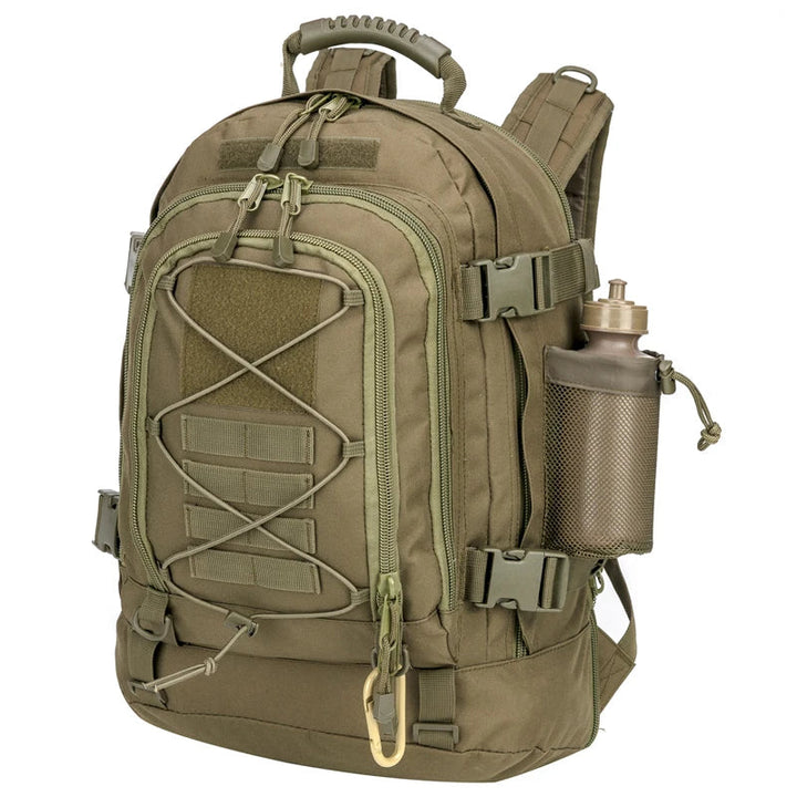 Robusta mochila táctica de 65L | Impermeable para senderismo, camping, caza y supervivencia
