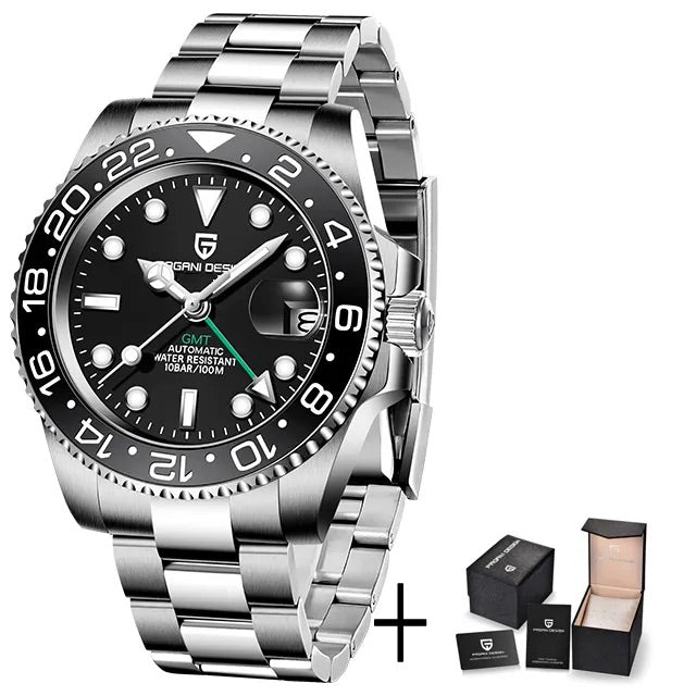 Peter Luxe automaattinen GMT-kello | Eleganssi ja korkea tarkkuus