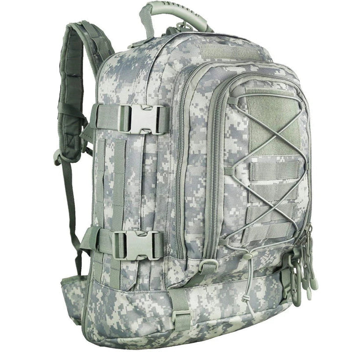 Robusta mochila táctica de 65L | Impermeable para senderismo, camping, caza y supervivencia