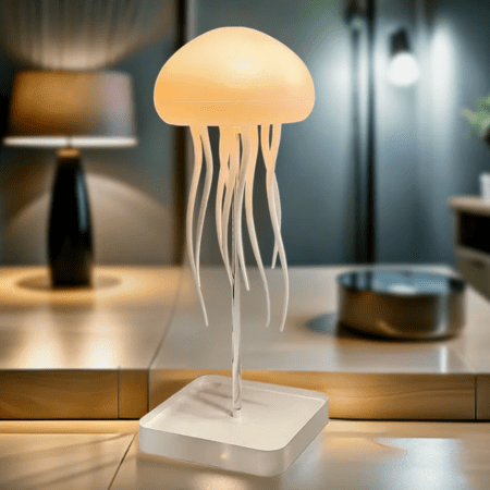AquaFlow LED-meduusalamppu | Rentouttava vedenalainen efekti & USB-C ladattava