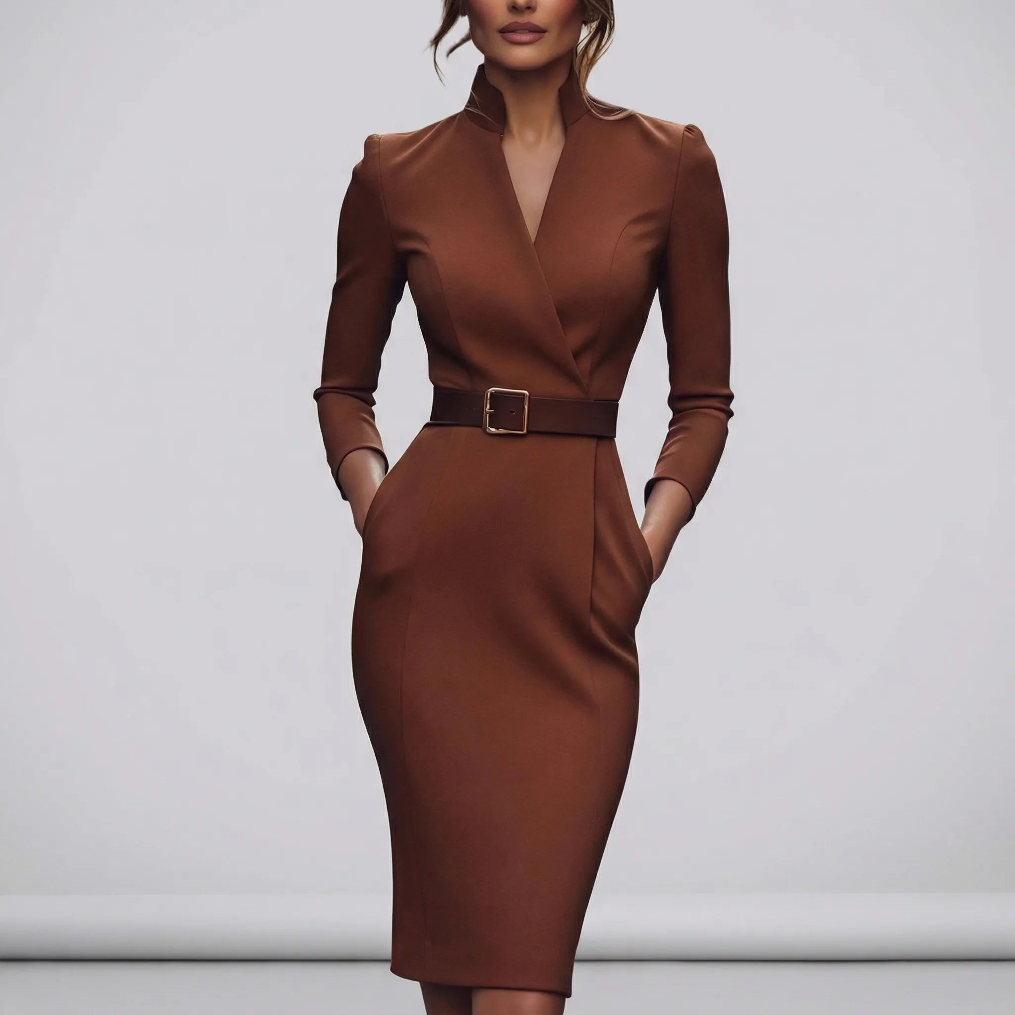 Aurellia - Skræddersyet Midi Kjole