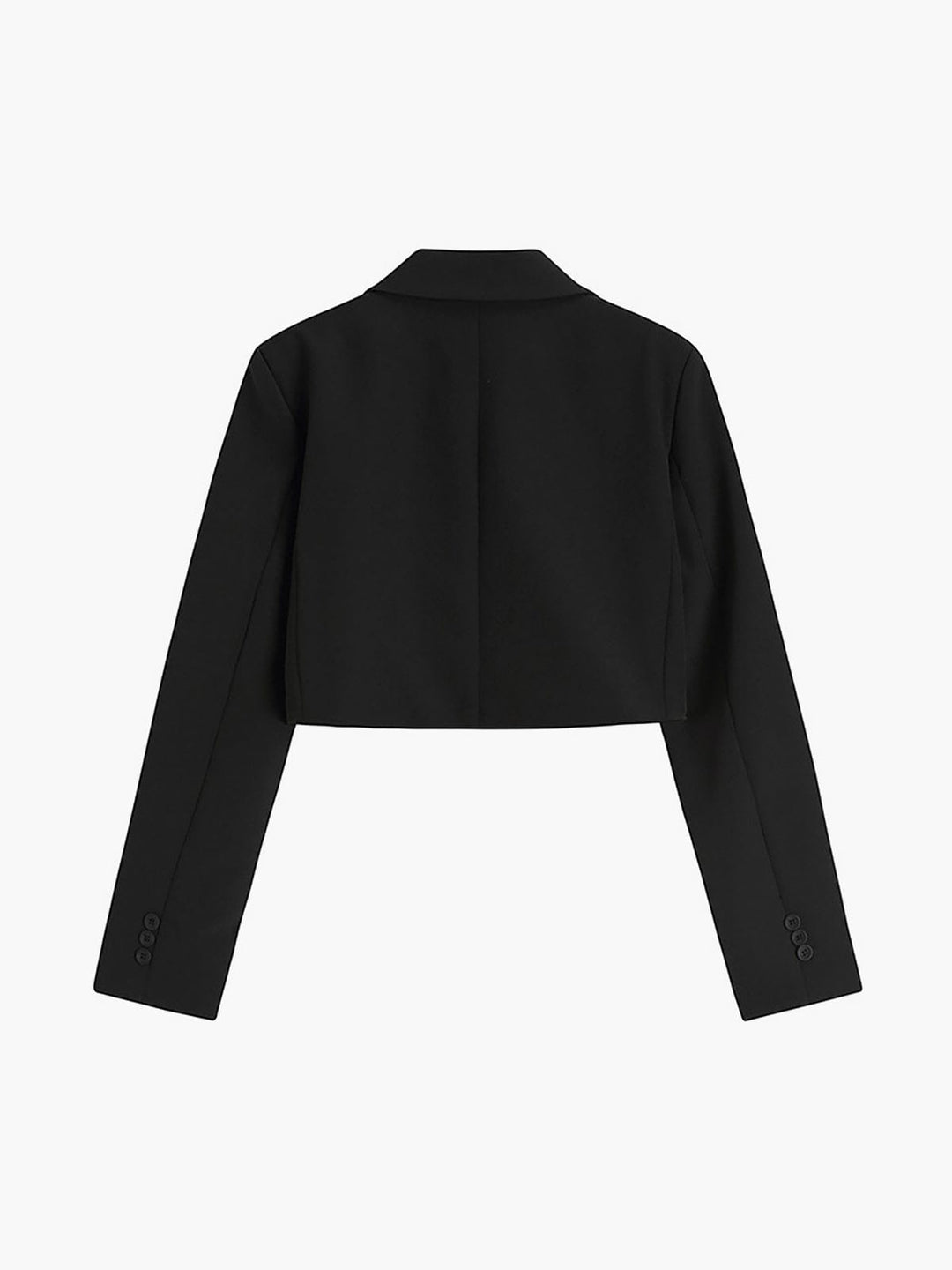 Selina | Kort sort blazer til kvinder med enkelt-knap og trendy pasform