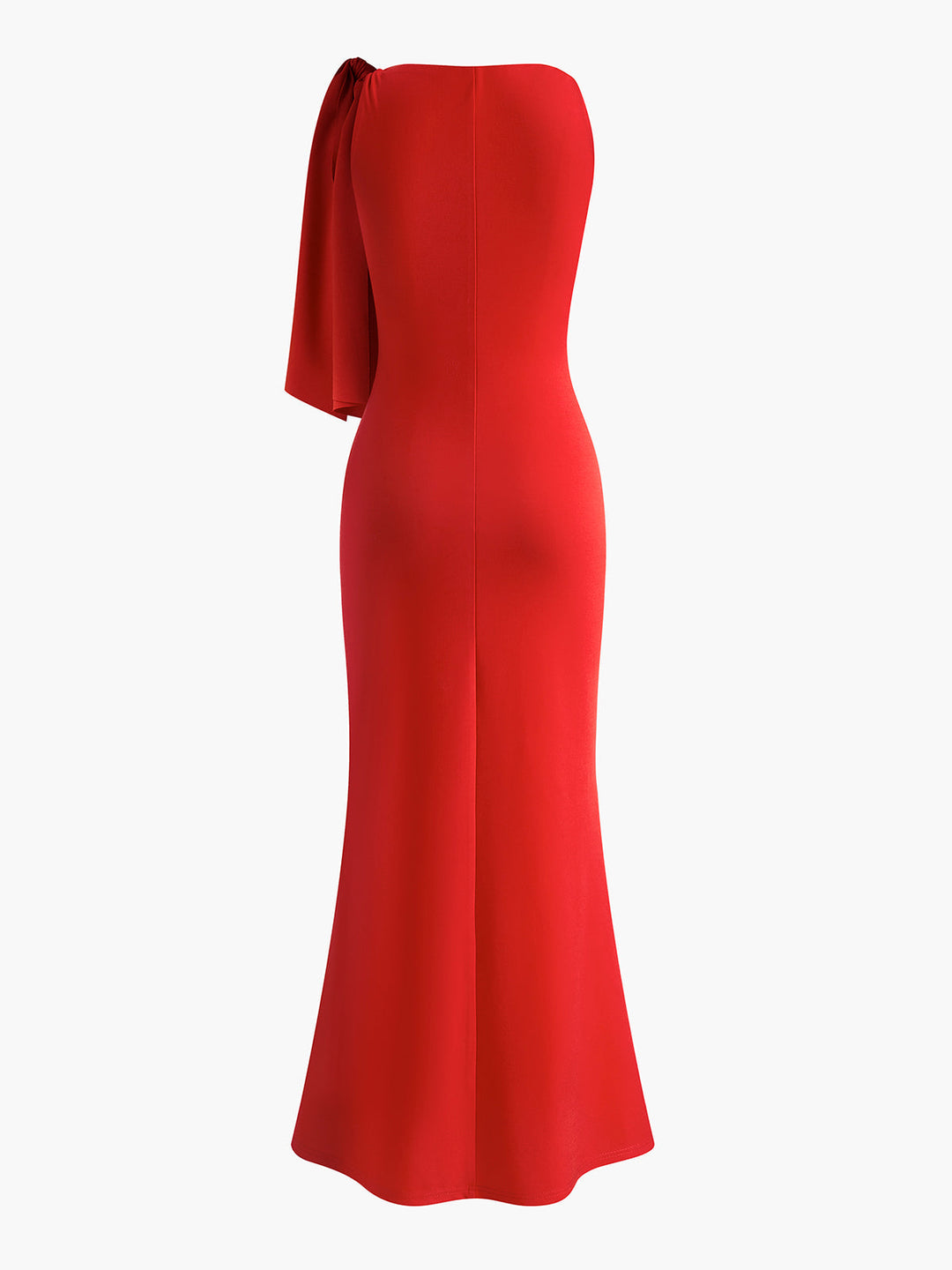 Maxi-mekko iltakäyttöön | Elegantti leikkaus olkapäänauhalla ja kiiltävällä viimeistelyllä
