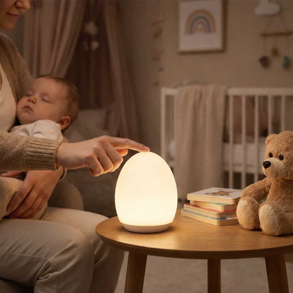 GlowEgg Natlampe med Touch-kontrol