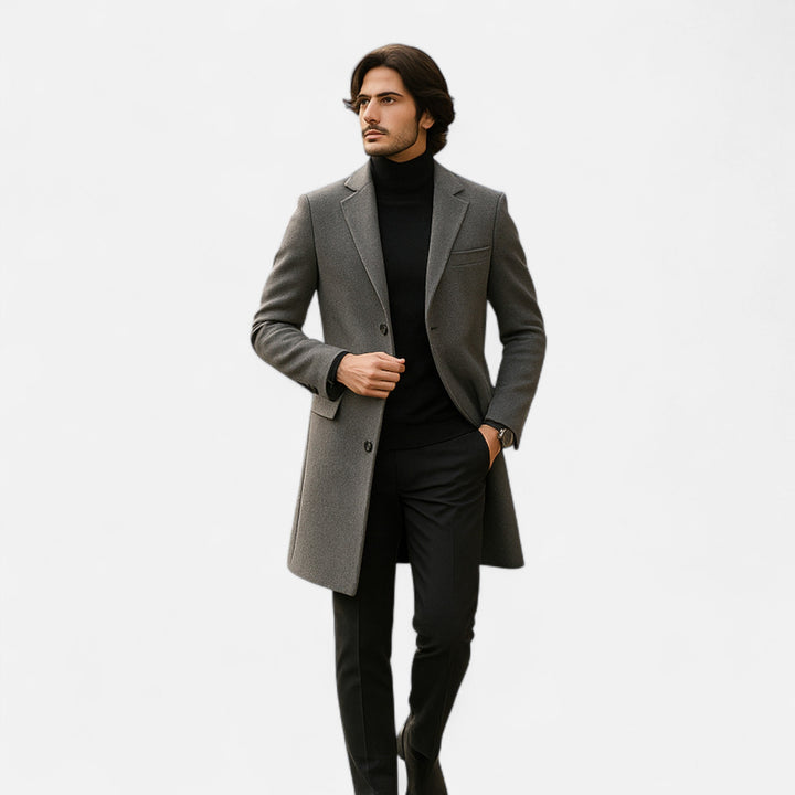 Herre Frakke | Klassisk Business Casual Trenchcoat til Vinter