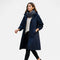 Dame Trenchcoat | Vandtæt Tidløs Jakke med Hætte Elegant