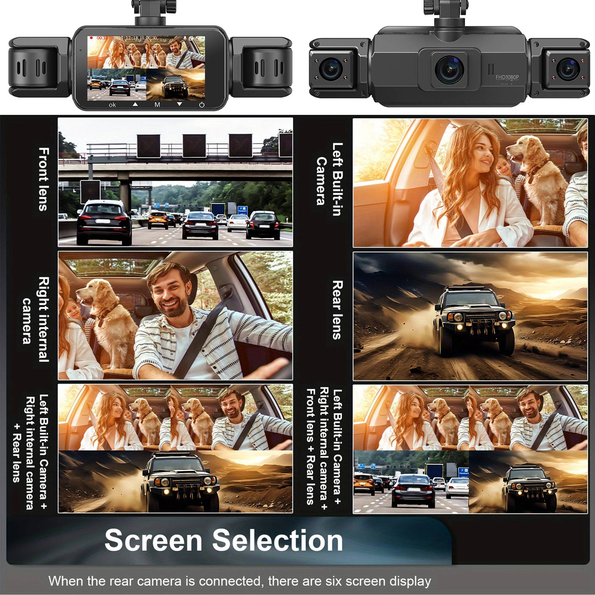 Comprehensive Wireless Car Dash Cam System with Night Vision & 4 Cameras for Ultimate Vehicle Security 2