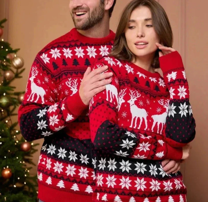 Suéter navideño para parejas - Unisex | Estilo casual y festivo