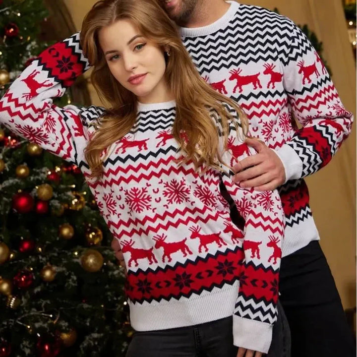 Suéter navideño para parejas - Unisex | Estilo casual y festivo