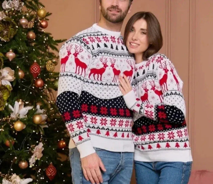 Suéter navideño para parejas - Unisex | Estilo casual y festivo