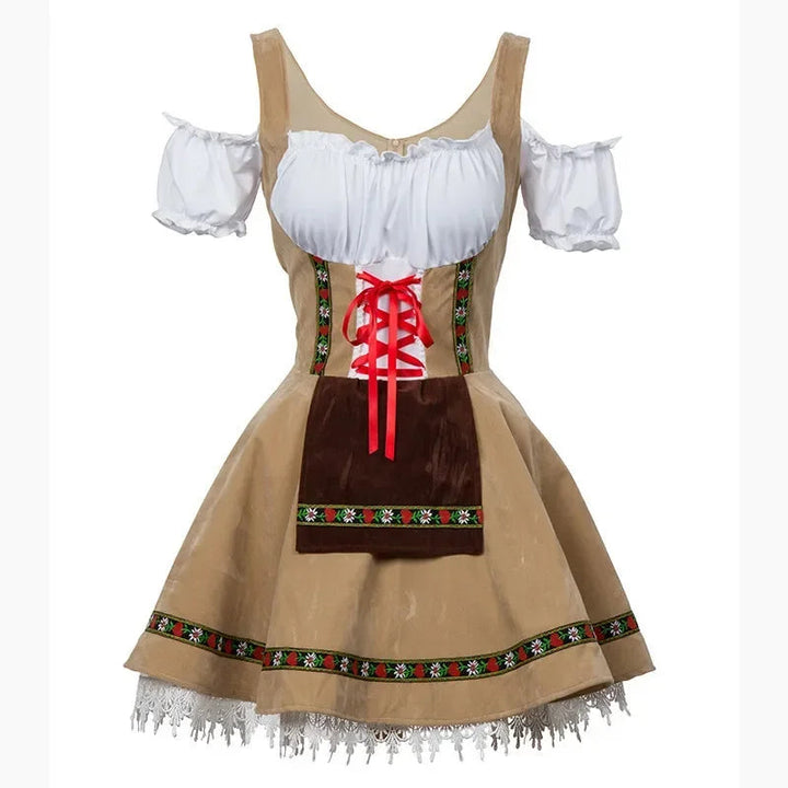 AlpenHerz Mini-Dirndl | Estilo bávaro moderno y elegante para Oktoberfest