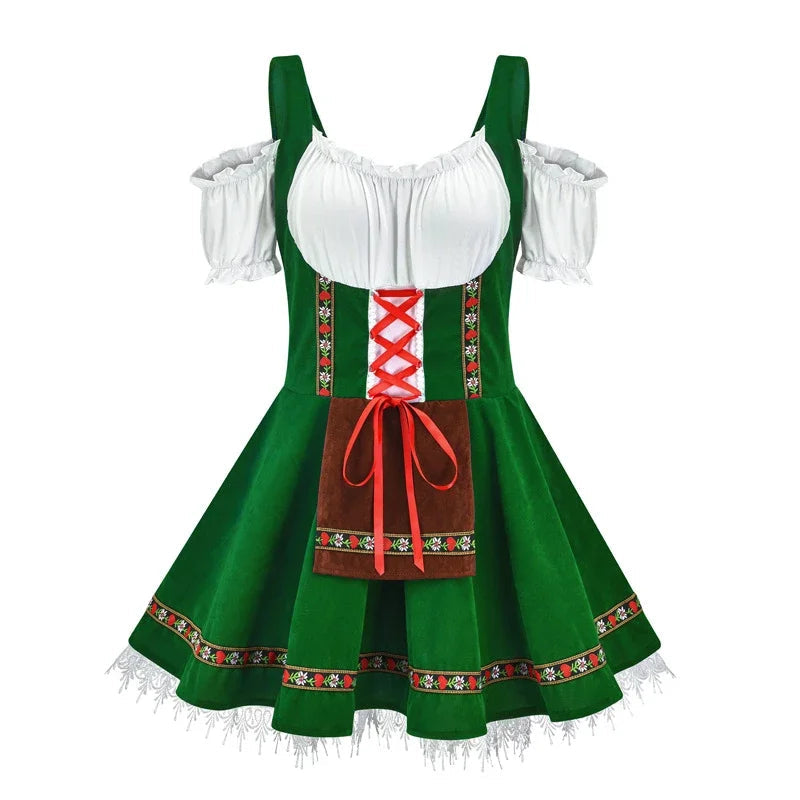 AlpenHerz Mini-Dirndl | Estilo bávaro moderno y elegante para Oktoberfest