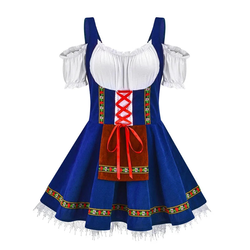 AlpenHerz Mini-Dirndl | Estilo bávaro moderno y elegante para Oktoberfest