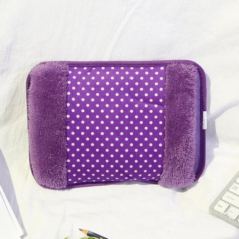 Coussin chauffant électrique sans fil pour enfants et adultes en peluche douce