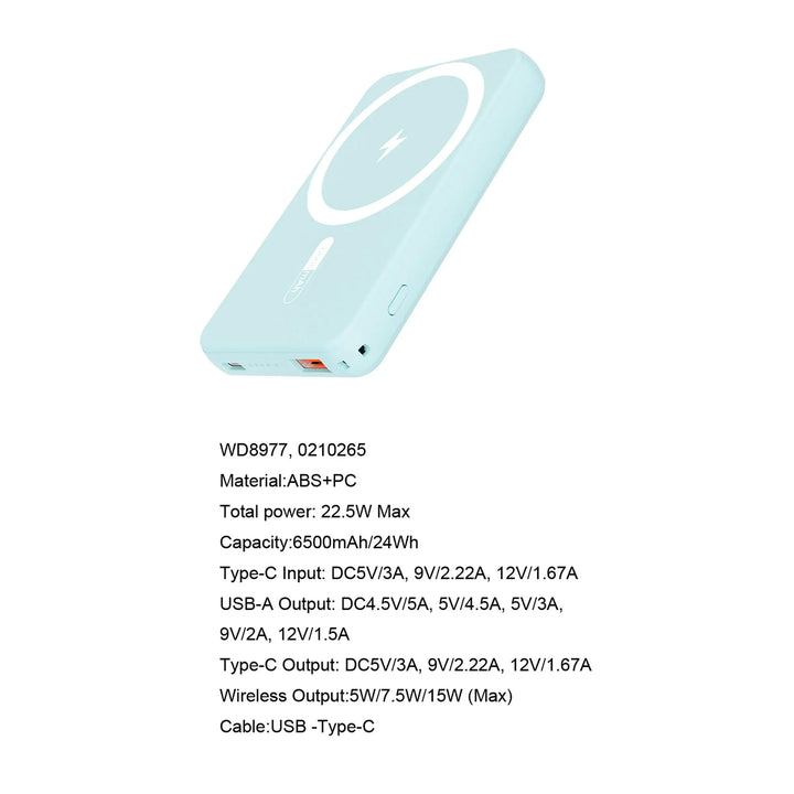 Magsafe ulkoinen akku 5000/6500/10000mAh | langaton lataus | yhteensopiva iPhone 12:sta 15:een