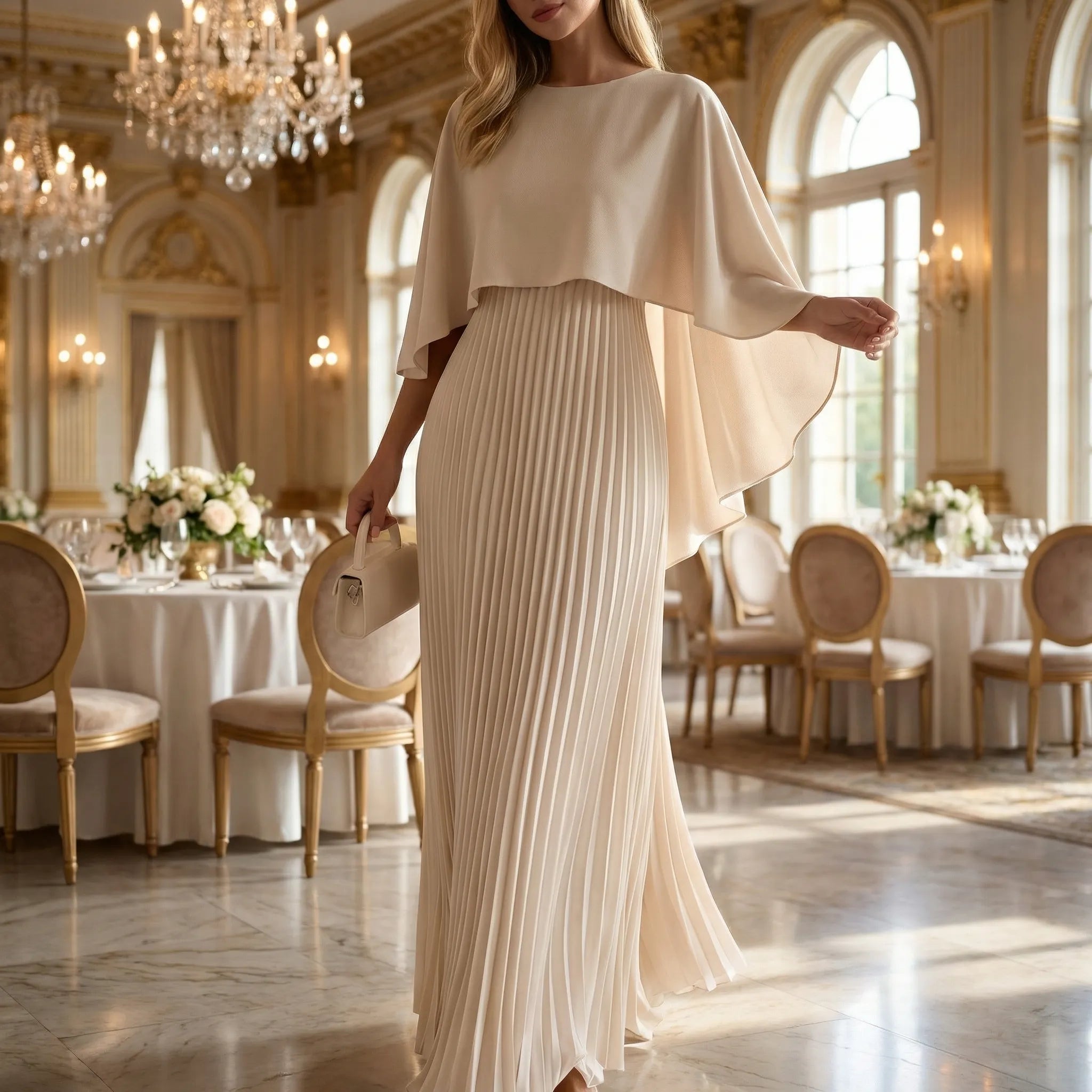 Elarise - Lang Flydende Maxi Kjole