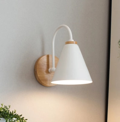 Ardello Wandlamp | Metal & Træ Buet Moderne Læselampe til Soveværelse & Stue