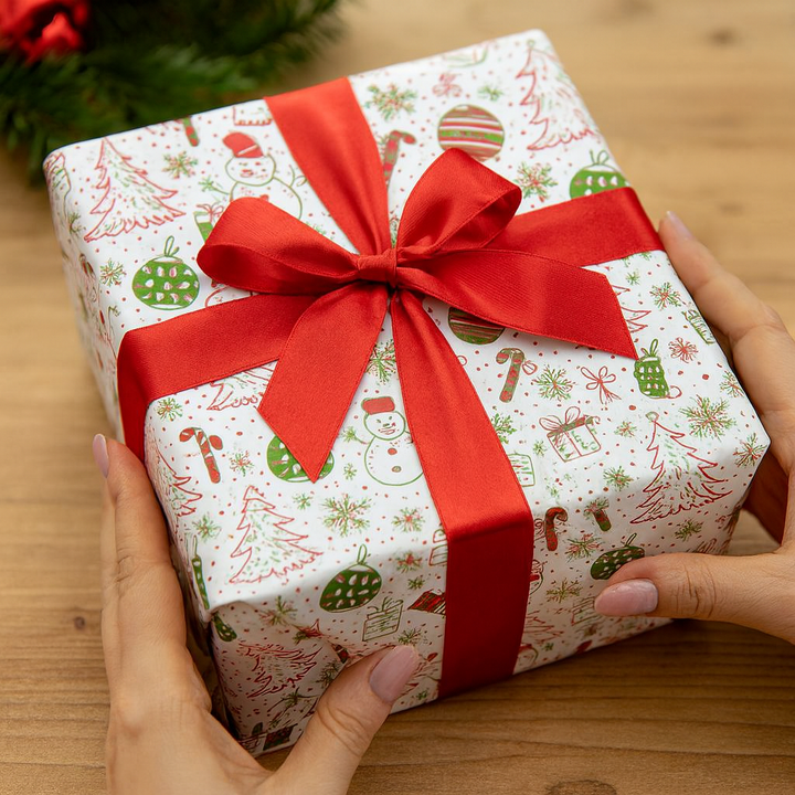 Papel de presente premium com fita | Conjunto de embalagem elegante e durável