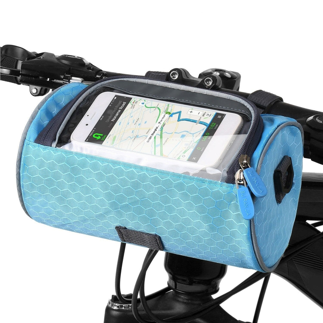 Multifunktionel stænktæt cykeltaske med touchscreen | Passer til alle cykler