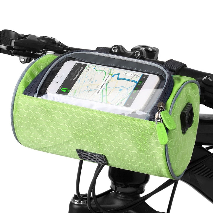 Multifunktionel stænktæt cykeltaske med touchscreen | Passer til alle cykler