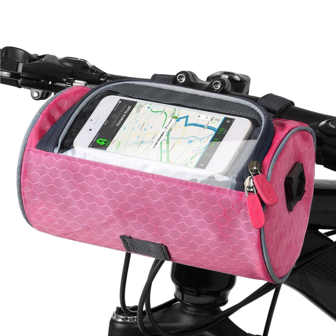 Multifunktionel stænktæt cykeltaske med touchscreen | Passer til alle cykler