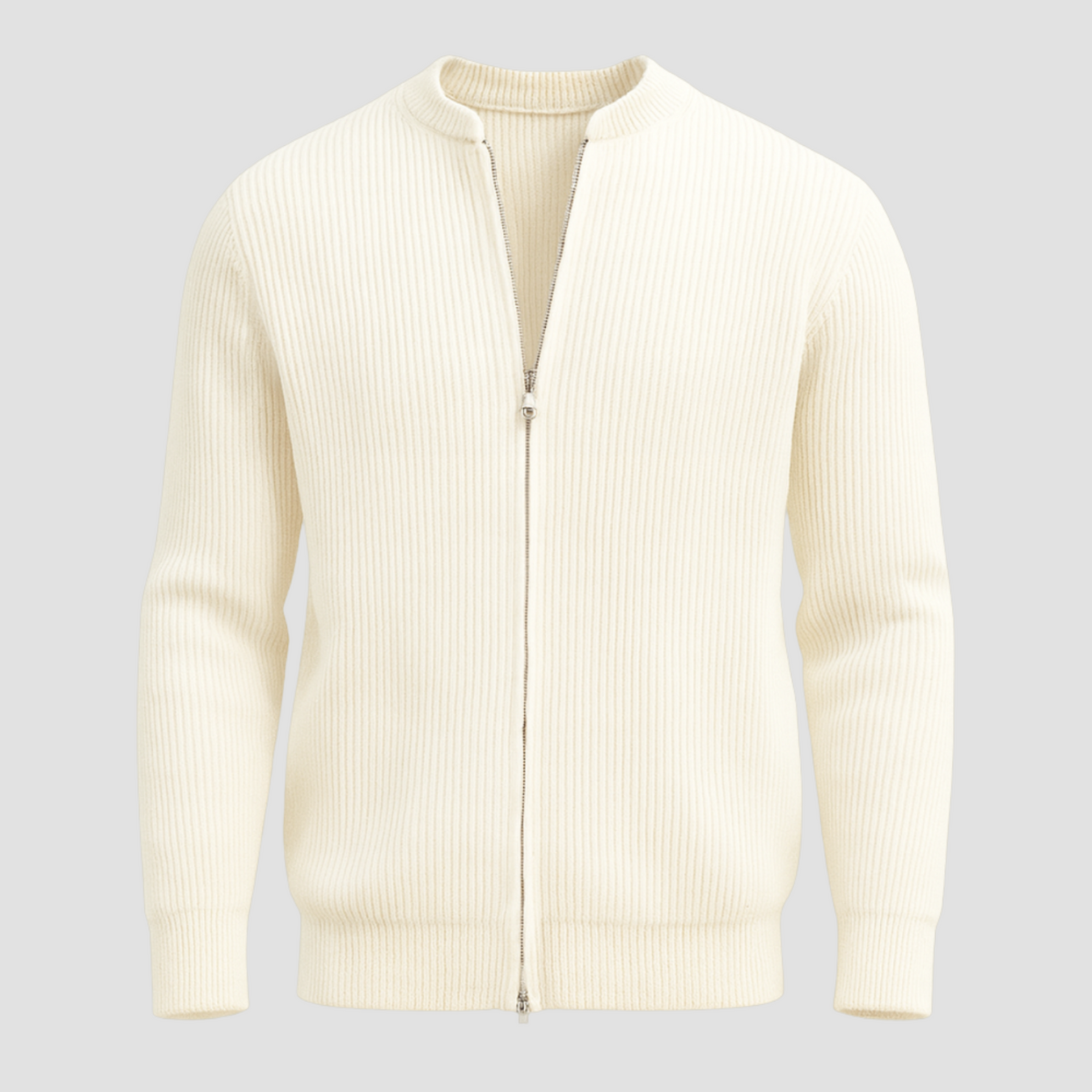 FrostVale - Herrecardigan Med Lynlås