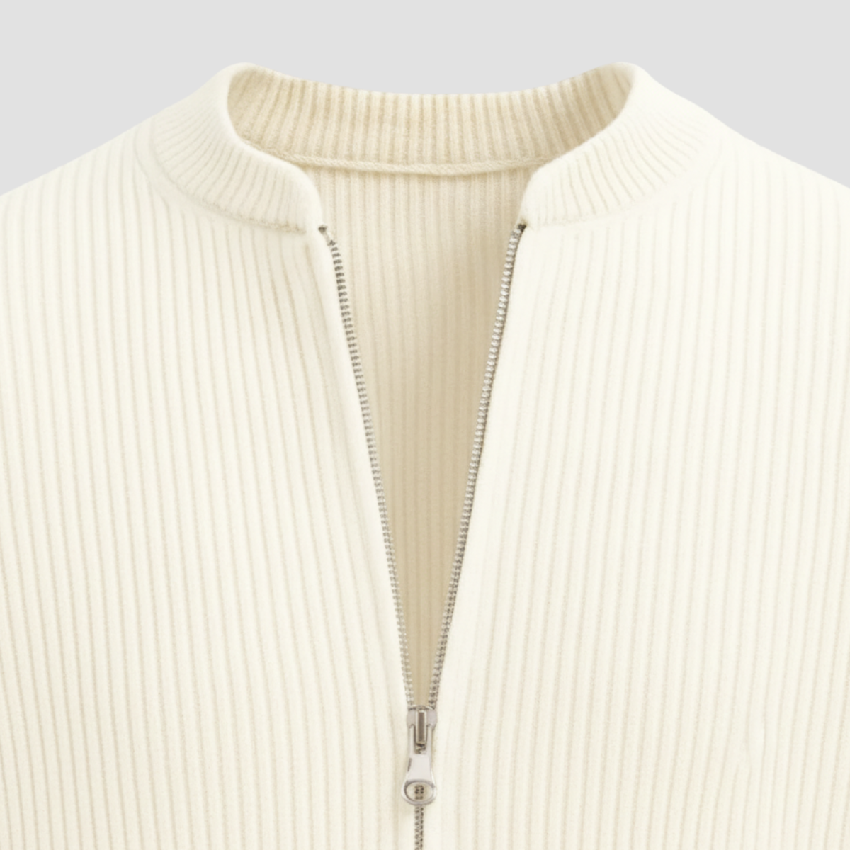 FrostVale - Herrecardigan Med Lynlås