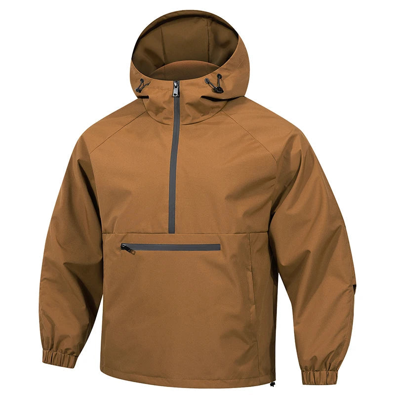 Luca Herre Softshell Jakke | Funktionel Outdoor Jakke med Hætte Forår/Efterår