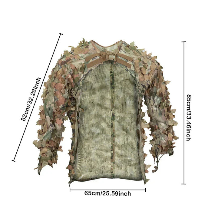 SilentStalk Costum de camuflaj | Vânătoare & Airsoft | Ușor, respirabil și realist