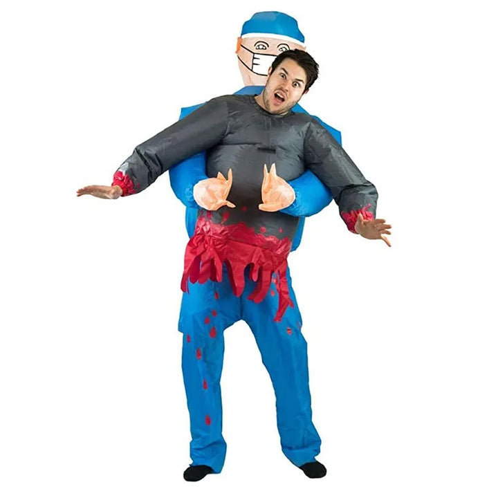SpookMorph disfraz quirúrgico inflable | disfraz de Halloween aterrador y divertido para adultos