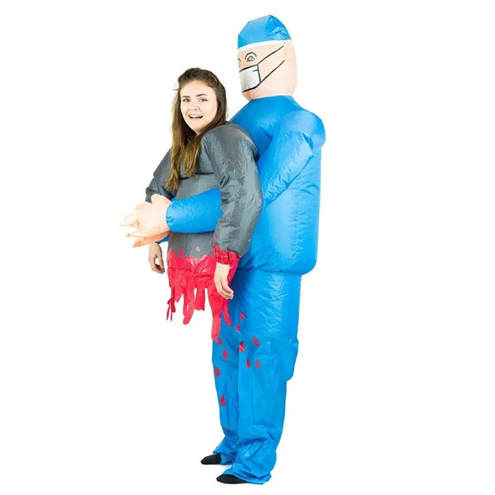 SpookMorph disfraz quirúrgico inflable | disfraz de Halloween aterrador y divertido para adultos