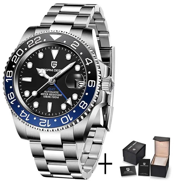 Peter Luxe automaattinen GMT-kello | Eleganssi ja korkea tarkkuus