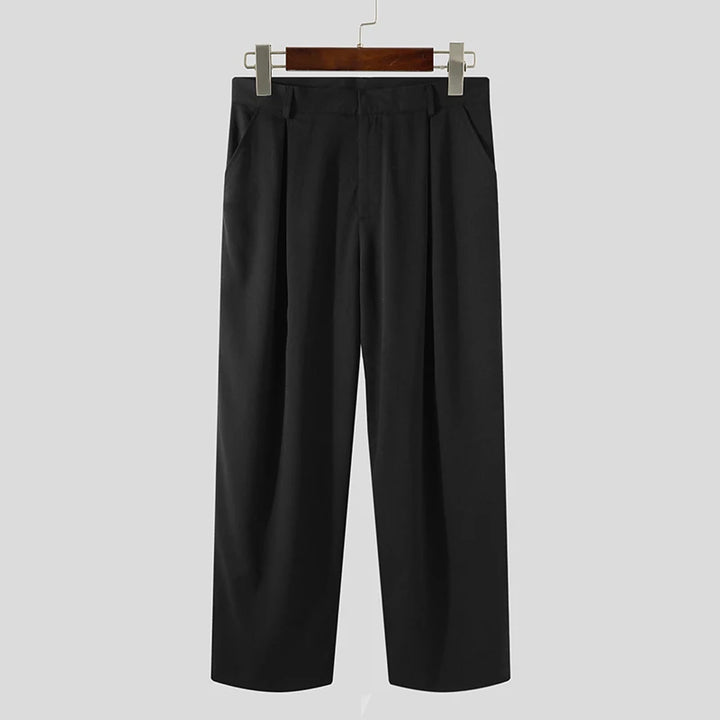 Pants Loose Joggers | Solid Color Straight Long Casual Men