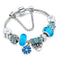 925 Sterling silver bracelet with flower charms | Elegant women's jewelry gift