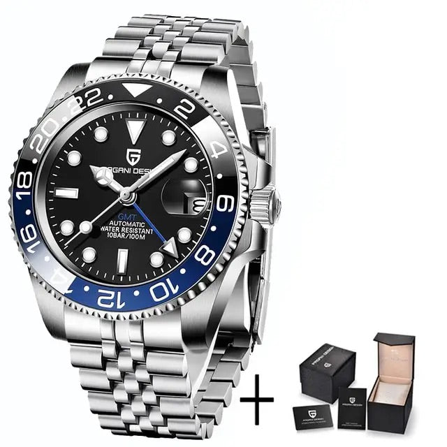 Peter Luxe automaattinen GMT-kello | Eleganssi ja korkea tarkkuus