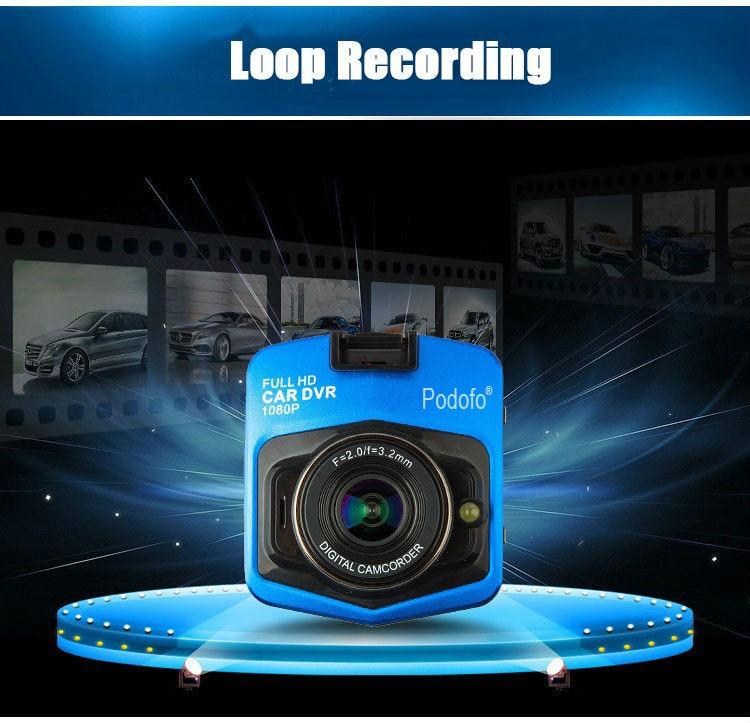 Dash Cam Full HD 1080P + 16GB Kort