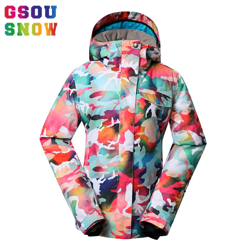 PolarBlizzard | Warm and colorful snowboard jacket for women for extreme cold