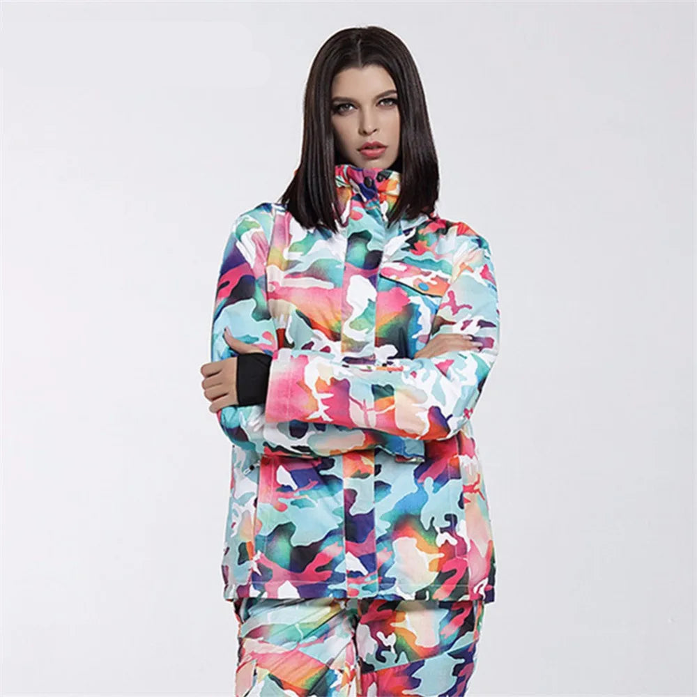 PolarBlizzard | Warm and colorful snowboard jacket for women for extreme cold