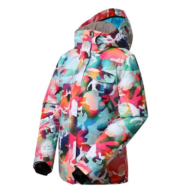 PolarBlizzard | Warm and colorful snowboard jacket for women for extreme cold