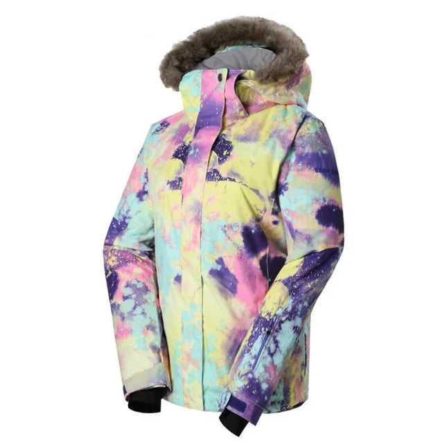PolarBlizzard | Warm and colorful snowboard jacket for women for extreme cold