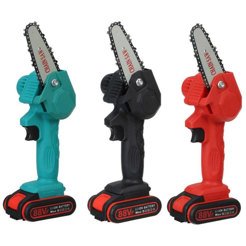 Elektromos vezeték nélküli láncfűrész hatékony metszéshez és kerti munkához