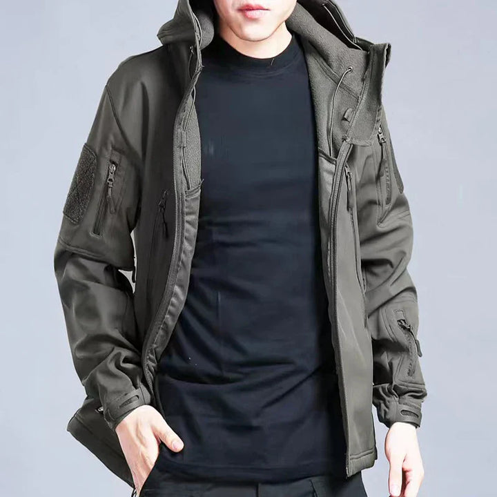 NordTrek Chaqueta Softshell de Forro Polar para Hombre - Impermeable y Transpirable para Exterior