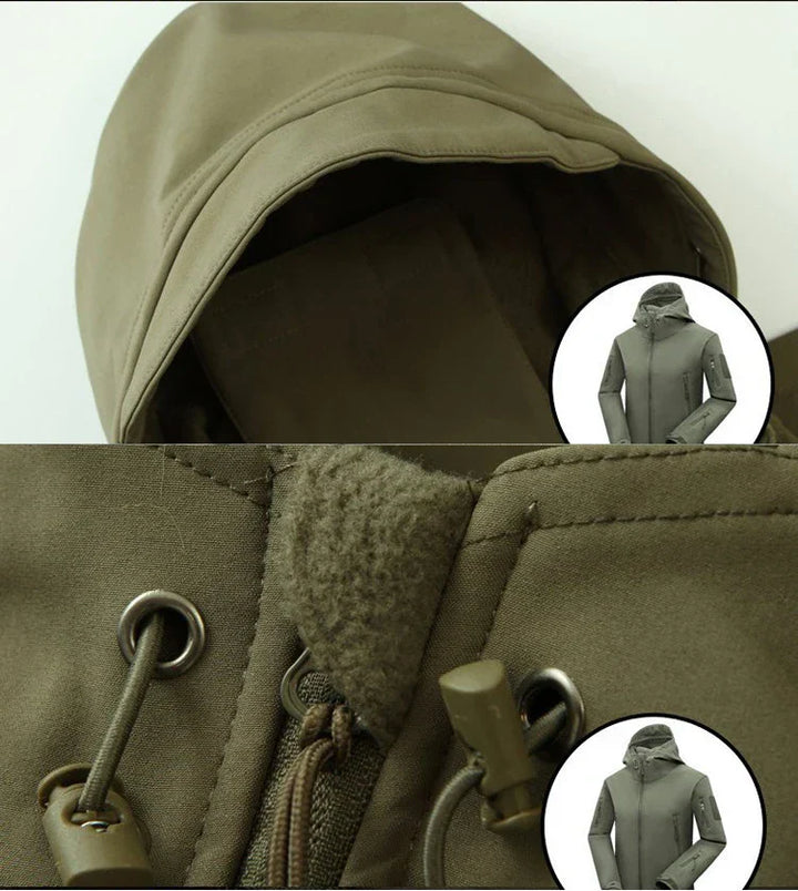 NordTrek Chaqueta Softshell de Forro Polar para Hombre - Impermeable y Transpirable para Exterior