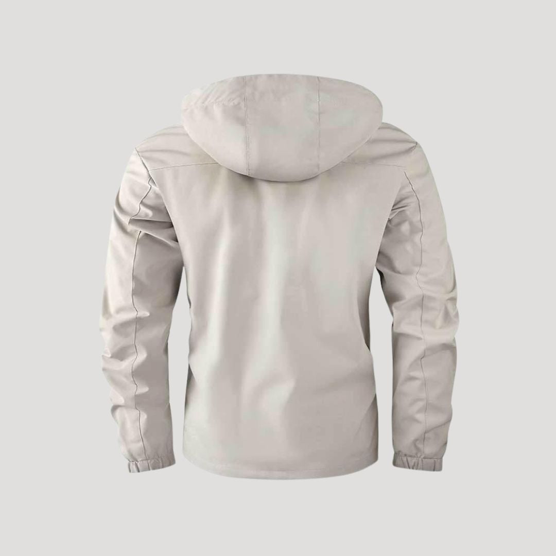 Vadderad kurtka zimowa męska z kapturem | Wytrzymała i ciepła kurtka męska