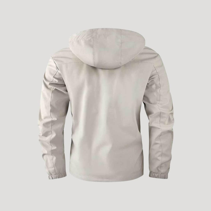 Vadderad kurtka zimowa męska z kapturem | Wytrzymała i ciepła kurtka męska