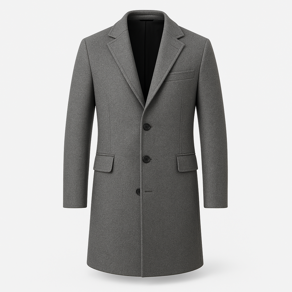Gray Men's Trench Coat