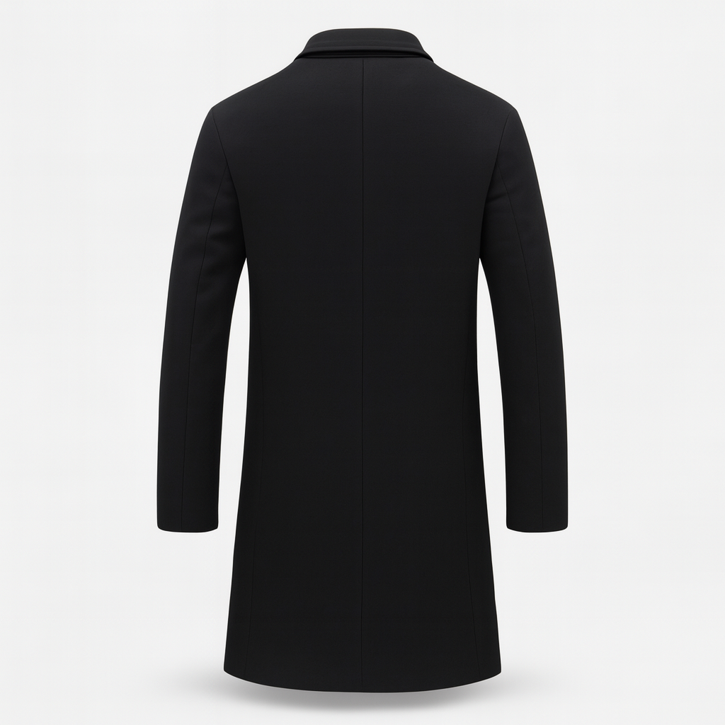 Black Men's Trench Coat