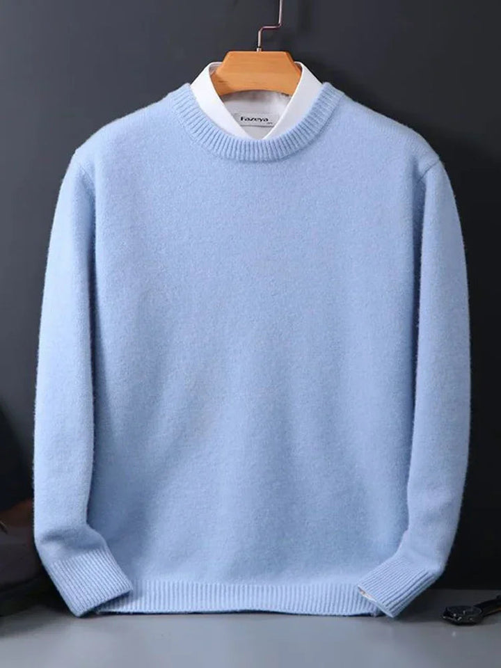 Herre Kashmir Sweater | Luksus Blød Varm Strik i Tidløst Design