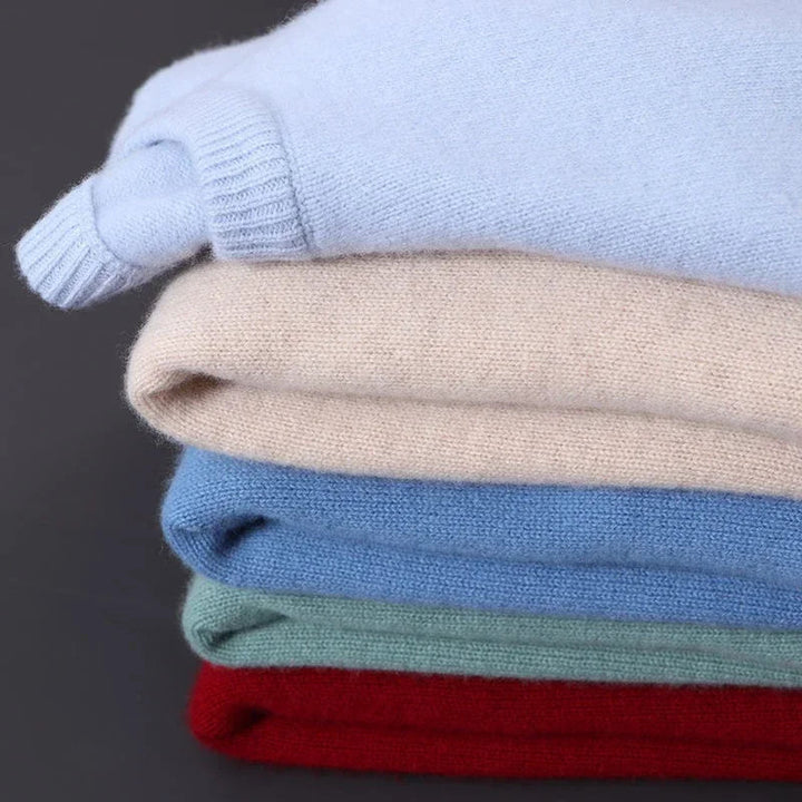 Herre Kashmir Sweater | Luksus Blød Varm Strik i Tidløst Design